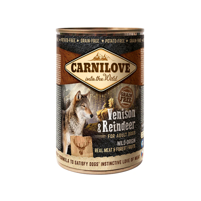 Carnilove Venison & Reindeer for Adult Dogs (Wet Food Cans) 400g