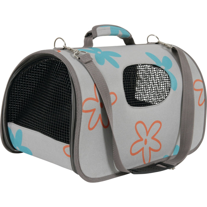 Pet Carrier Flower Grey, Small