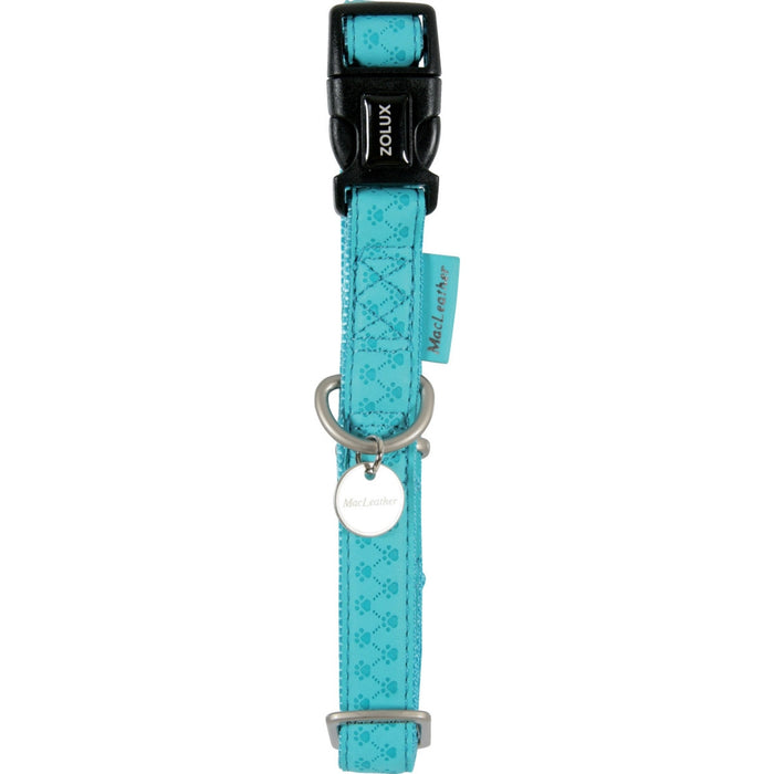 Macleather Adjustable Collar Turquoise, 10 mm