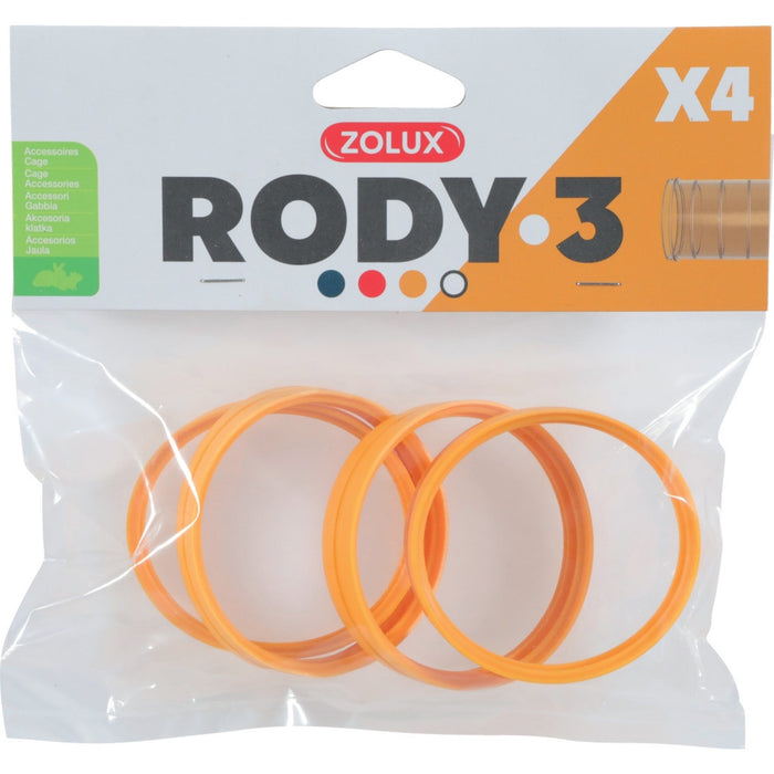 Rody 3 Connector Ring Banana x4, Yellow
