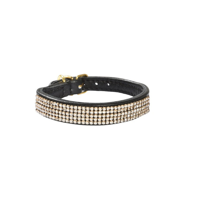 Crystal Princesse Collar Black, 35 cm