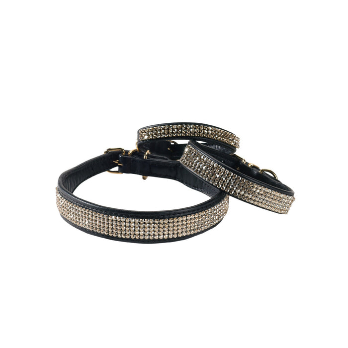 Crystal Princesse Collar Black, 40 cm