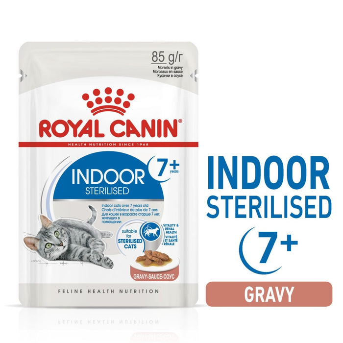 Feline Health Nutrition Indoor 7+ Gravy (Wet Food - Pouches) 12 x 85 g