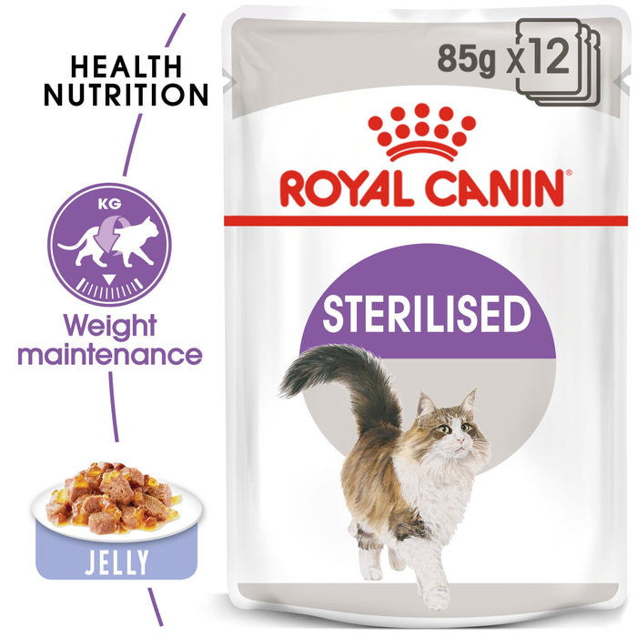 Feline Health Nutrition Sterilised Jelly (Wet Food - Pouches) 12 x 85 g