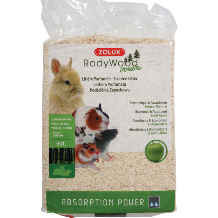 Rodent Litter Rodywood Fresh Apple 60 L