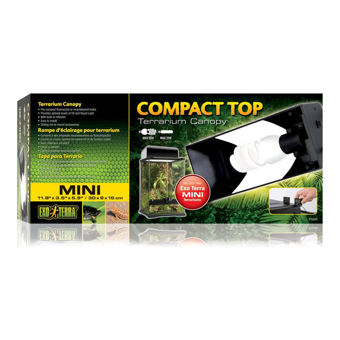 Exo Terra Compact Terrarium Top, Single Light Socket 30 cm