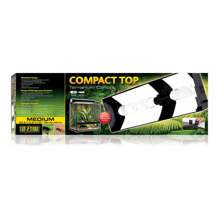 Exo Terra Compact Terrarium Top, 3 Light Socket 60 cm