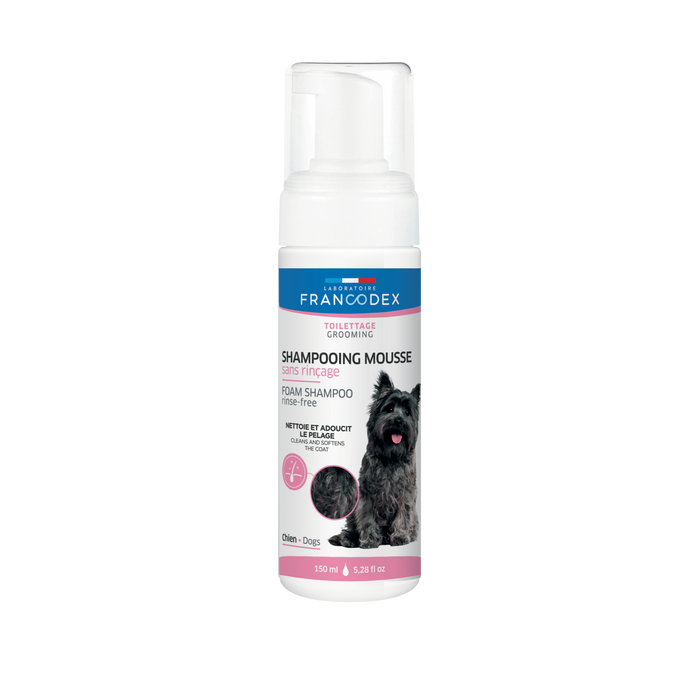 Francodex Rinse-Free Foam Shampoo For Dogs 150 ml - Zero Waste