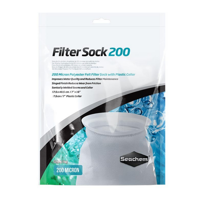 Filter Sock 200 micron welded 17.5 x 40.5 cm