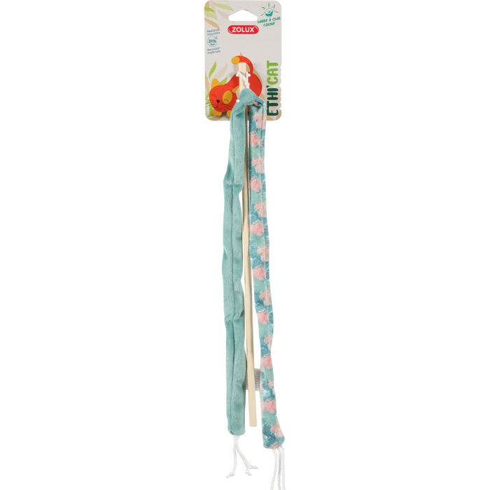 Ethicat Leaf Ribbon Wand Toy