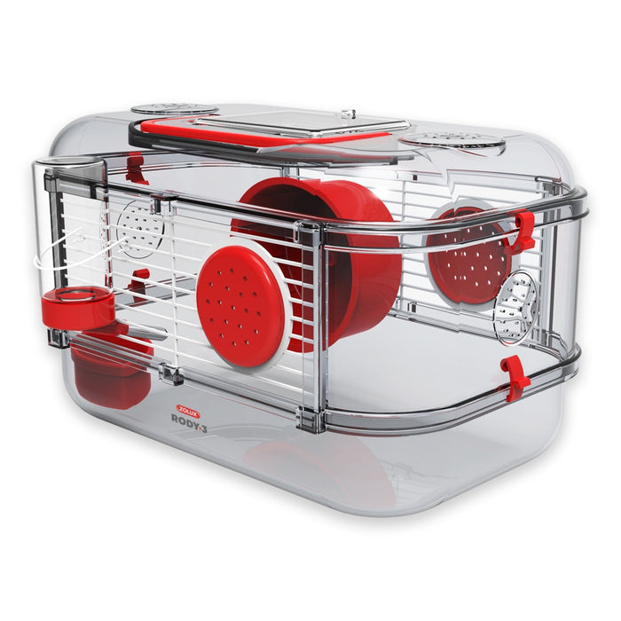 Rody 3 Mini Rodent Cage, Grenadine Red