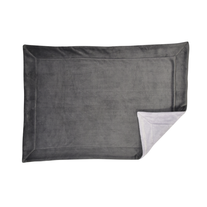 Plaid Cosy Throw Grey, Large