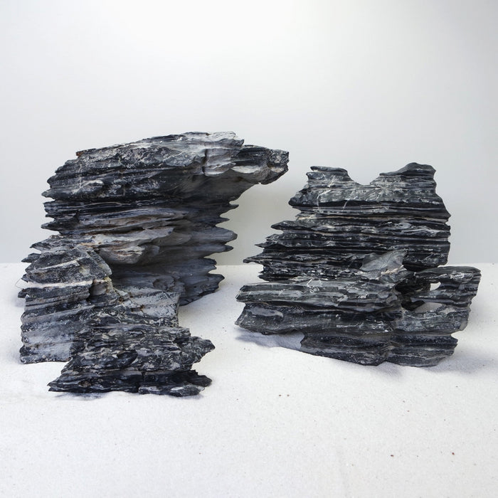 Cyan Multilayer Rock Medium, approx. 6pcs / box