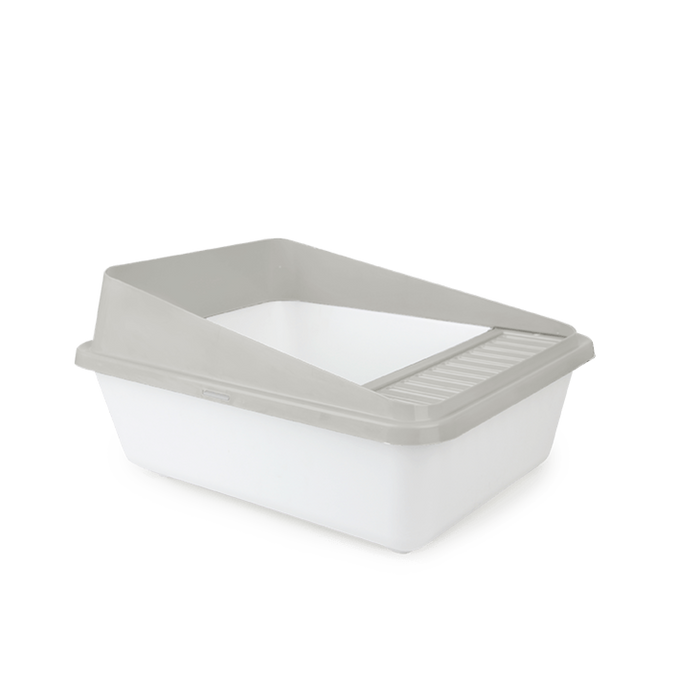 Go Fresh High Back Cat Litter Box Small Sand