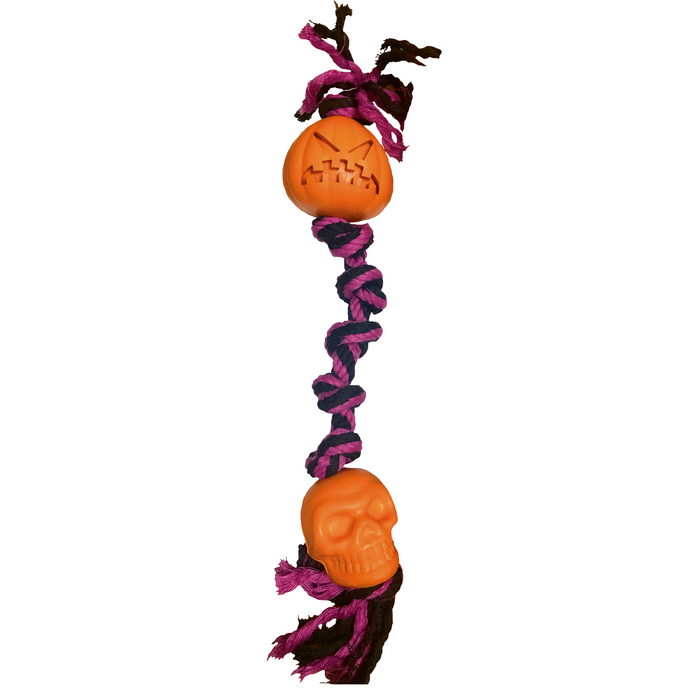 Cotton Bone W/ Rubber Scary Pumpkin 38 cm
