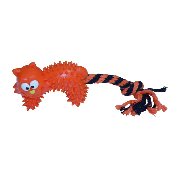 Cotton Bone W/ Rubber Tpr Scary Cat 25 cm