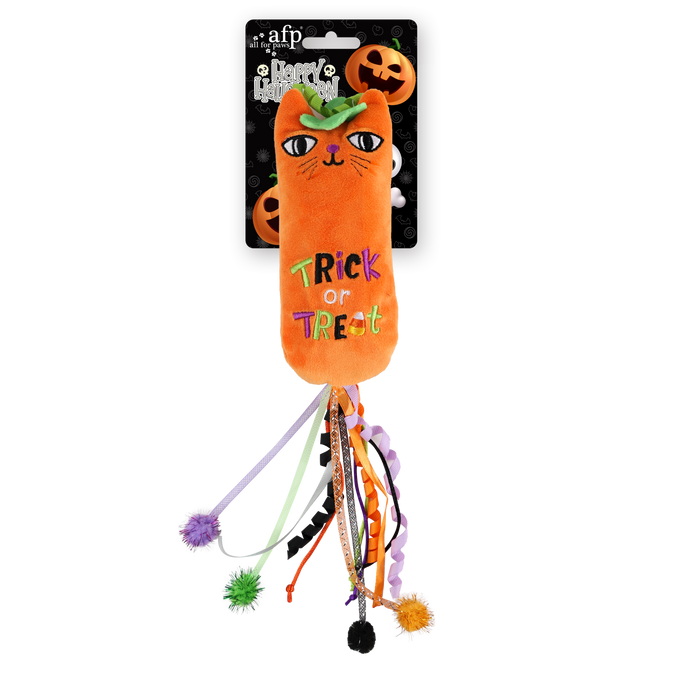 Naughty Or Trick Cat Pumpkin Kicker