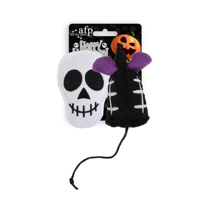 Naughty or Trick Skull & Undead Mouse 2/pk