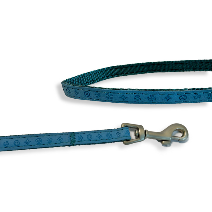 Mylord Leatherette Dog Leash 120 x 1 cm, Largeight Blue