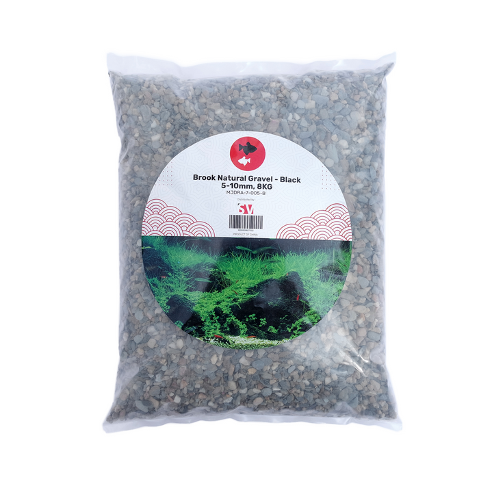 Brook Natural Gravel Black, 5-10 mm, 8 kg