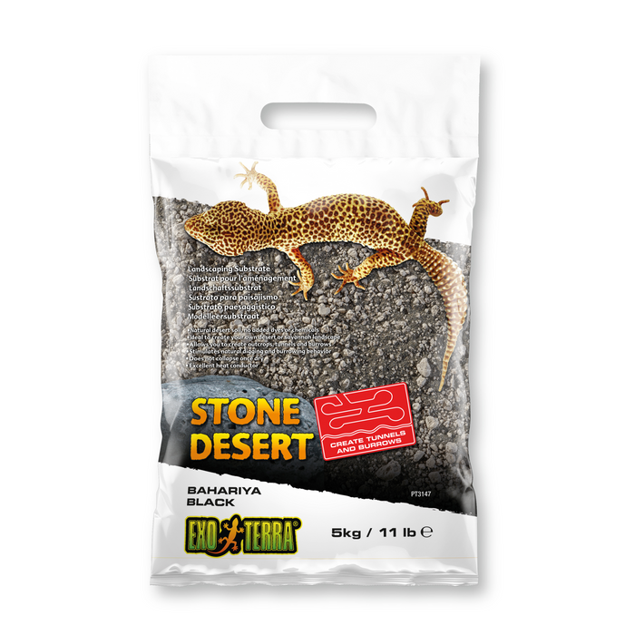 Exo Terra Stone Desert Bahariya Black 11 lb (5 kg)