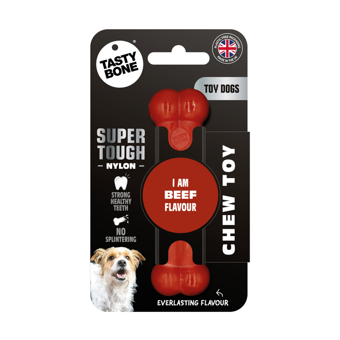 TastyBone Nylon Toy Dog, Beef Flavor