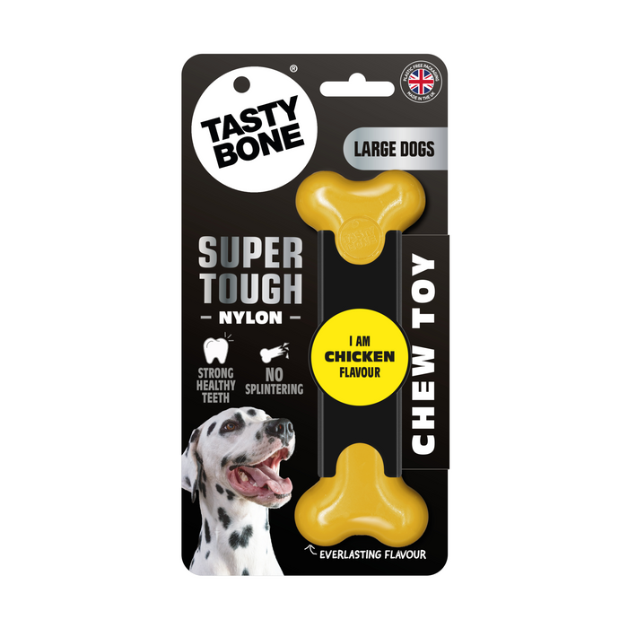 TastyBone Nylon Toy for Large Dogs, Chicken Flavor