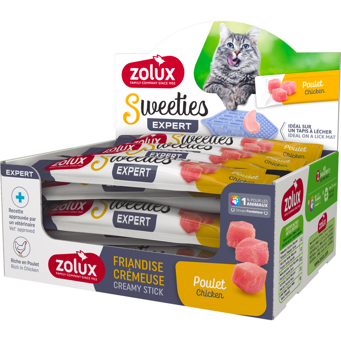 Sweeties Creamy Stick for Cats, Chicken, 48 pcs/box