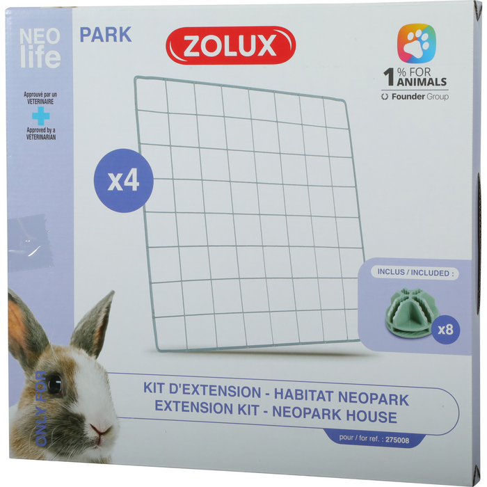 Extension Kit With 4 Mesh Panels For Neolife Rabbit Neopark
