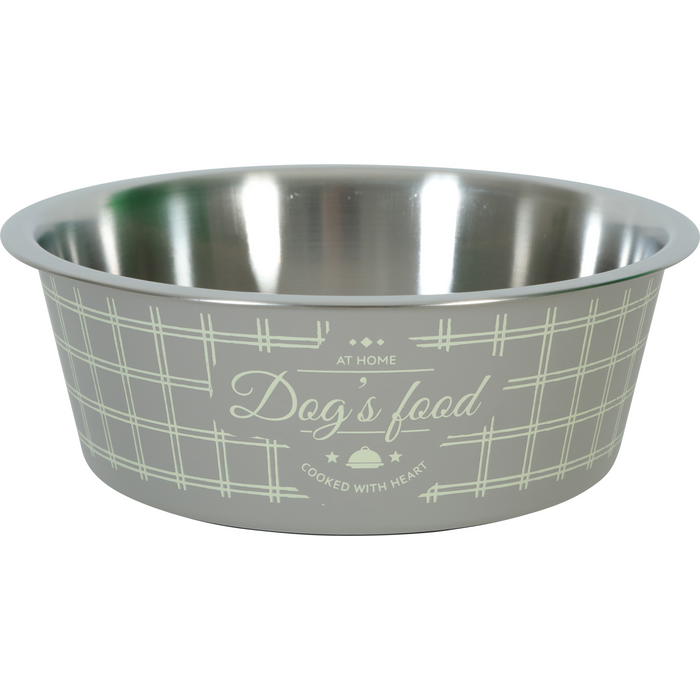 Non-Slip Food Dog Bowl Taupe 1700 ml