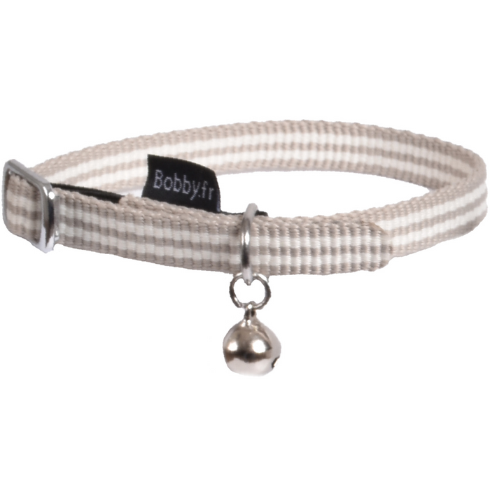 Cat Collar Stripe Taupe 1 x 30 cm