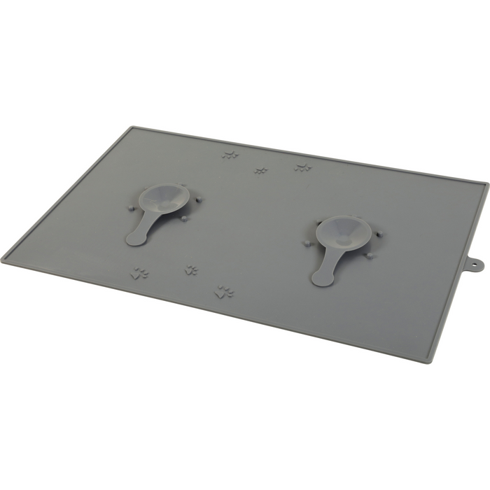 Silicone Bowl Mat with Suction Cup, Grey