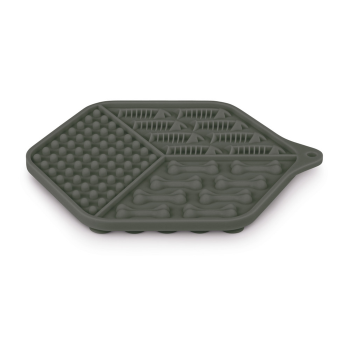 Silicone Cat Licking Mat Grey