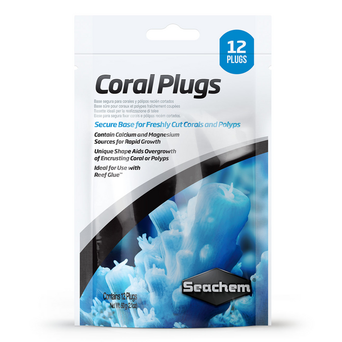 Coral Plugs 12/pk