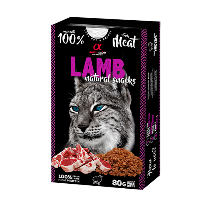 Natural Snacks for Cats Lamb 80 g