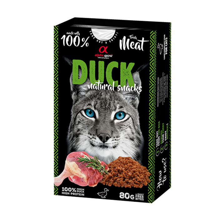 Natural Snacks for Cats Duck 80 g