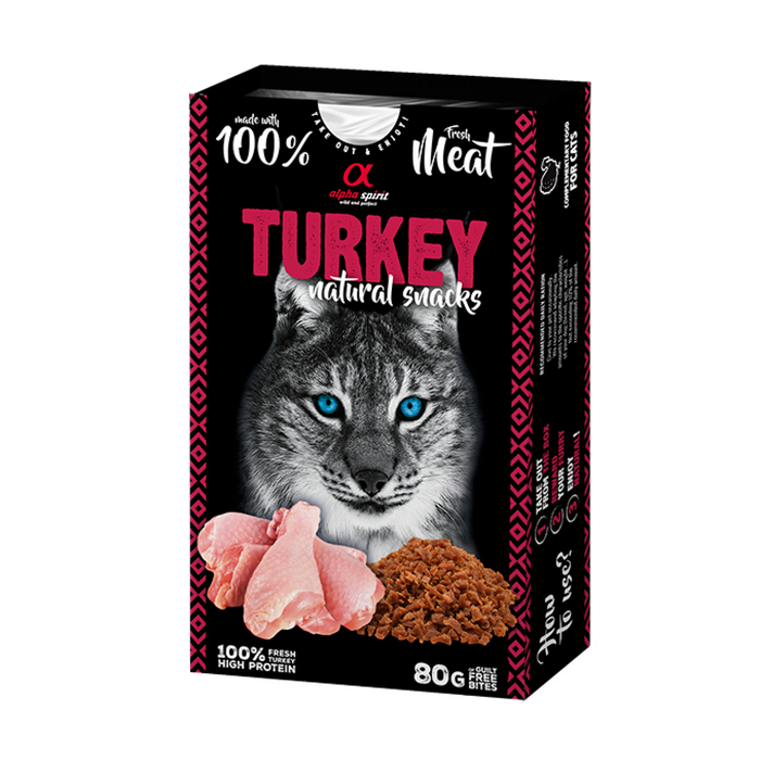 Natural Snacks for Cats Turkey 80 g
