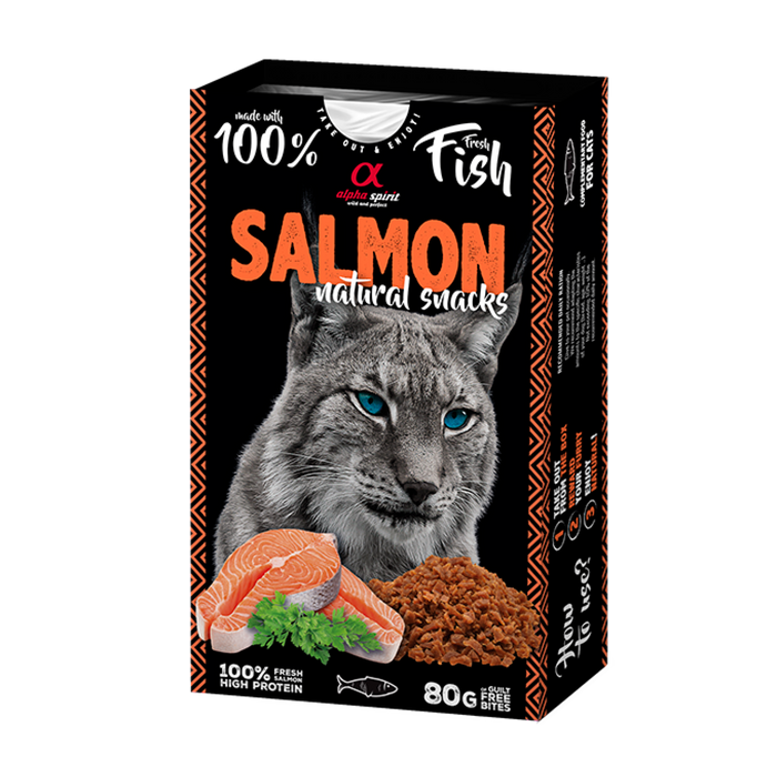 Natural Snacks for Cats Salmon 80 g