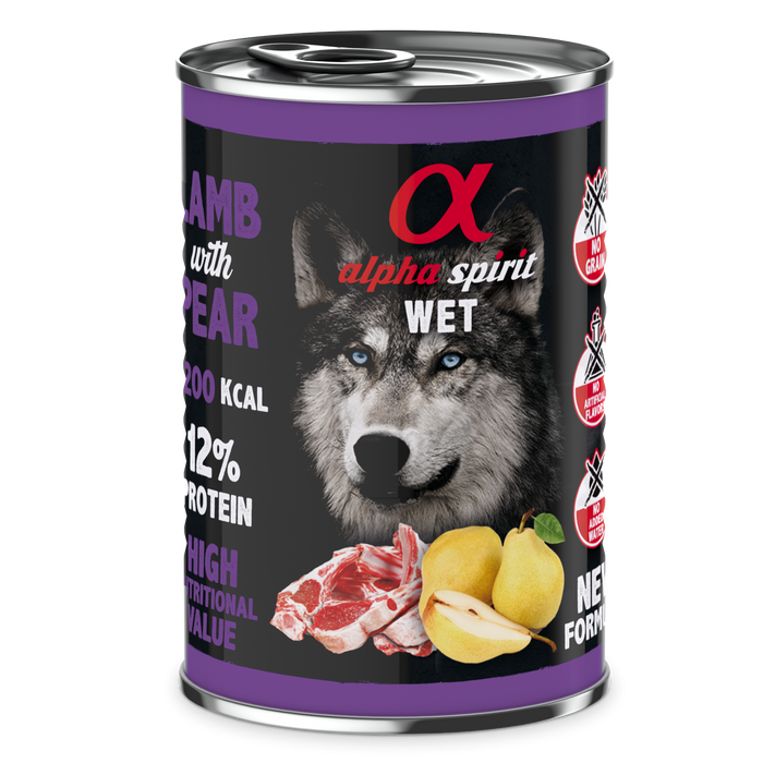 Canned Dog Food Lamb With Pear 400 g