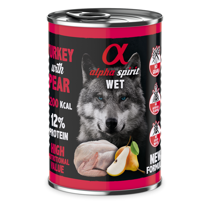 Canned Dog Food Turkey With Pear 400 g