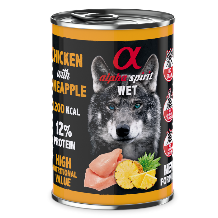 Canned Dog Food Chicken With Pineapple 400 g
