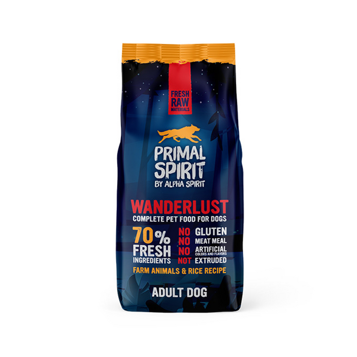 Primal 70% Wanderlust Dog Food 12 kg