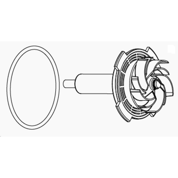 Rotor + Ceramic Shaft + O-Ring Syncra SDC Pump 7.0