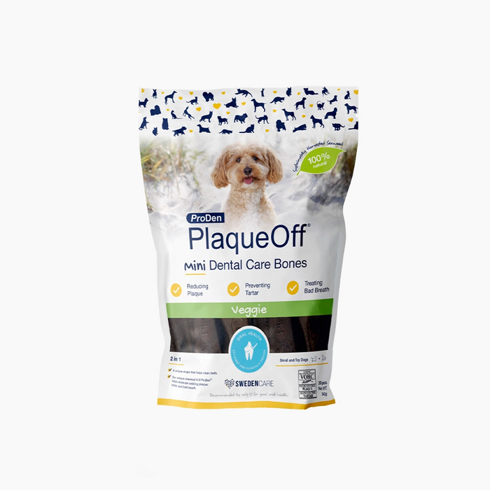 ProDen PlaqueOff Mini Dental Care Bones, Vegetable Fusion 340 g - Zero Waste