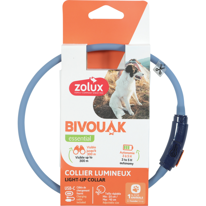 BVK Led Collar Puppy Blue