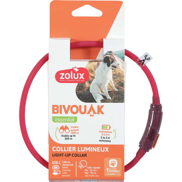 BVK Led Collar Puppy Red