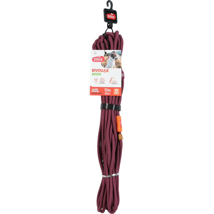 BVK Polyester Lead for Dog Red, 10 m/ 6 mm