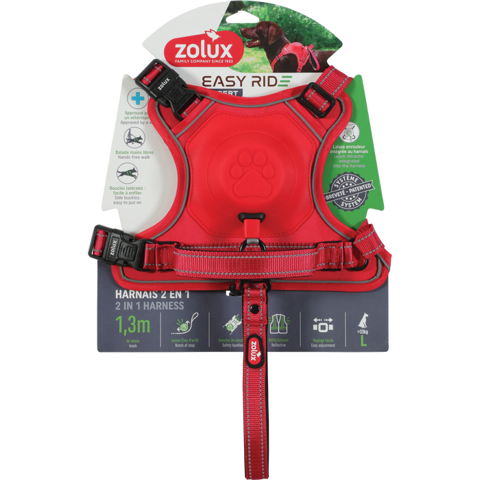 Easyride Harness Red, Large