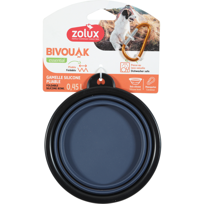 BVK Foldable Soft Bowl Blue, 450 ml
