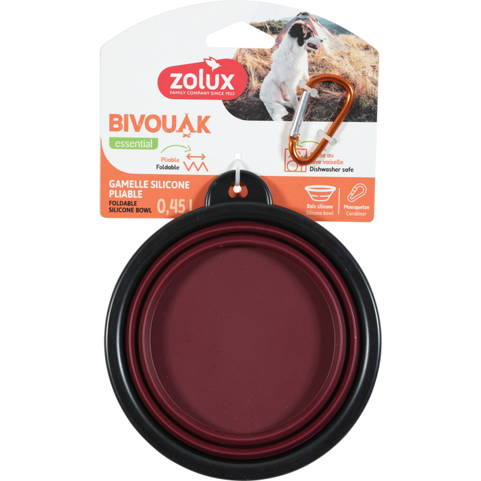 BVK Foldable Soft Bowl Red, 450 ml
